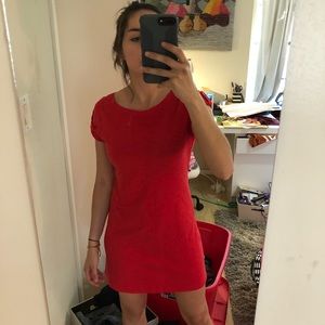 Banana Republic 100% Cotton Red Dress